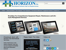 Tablet Screenshot of horizonbiomedicalservices.com